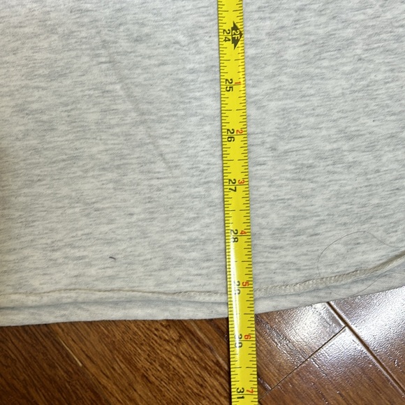 JESUS POSH & DONUTS HEATHER GRAY WITH RED SLEEVES RAGLAN TEE SHIRT TOP SPARKLE - Picture 8 of 9